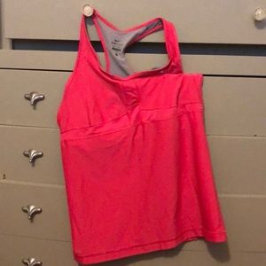 Pink racerback tank
